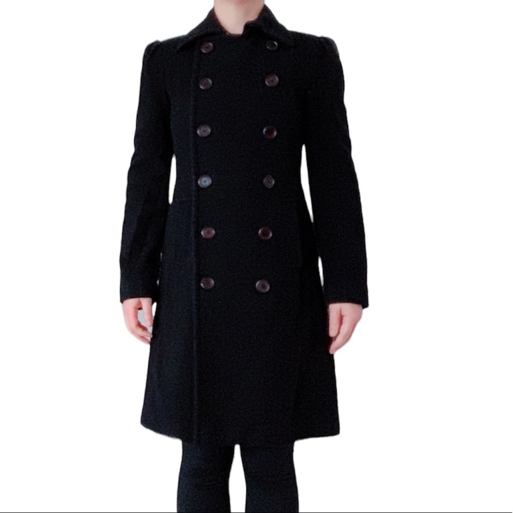 Armani Exchange DoubleBreasted Long Coat Gem